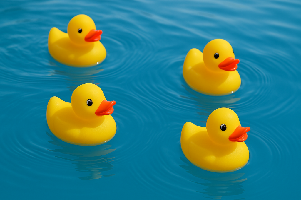 4 loten Badeendenrace